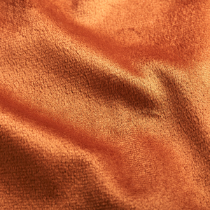 Plush Soft Velvet Burnt Orange
